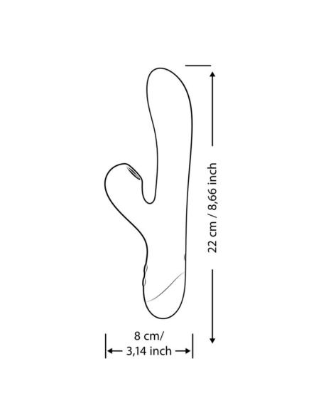 Romp - pulse vibrador rabbit dual punto g azul eléctrico