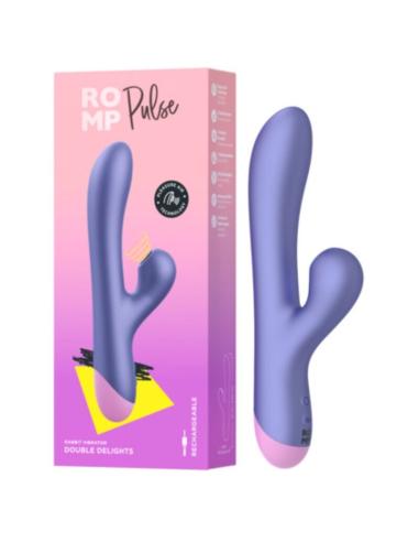 Romp - pulse vibrador rabbit dual punto g azul eléctrico