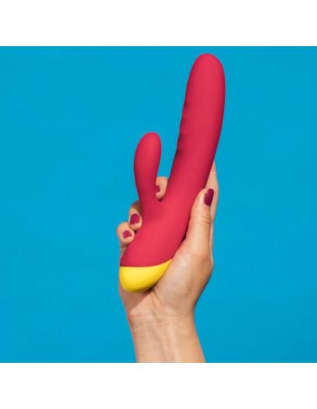 Romp - jazz vibrador rabbit recargable rojo