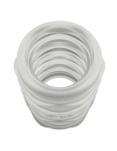Romp - mosh masturbador masculino transparente con funda reversble de 6 cm