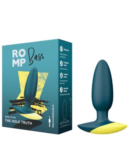 Romp - bass plug anal vibrador 10 cm verde