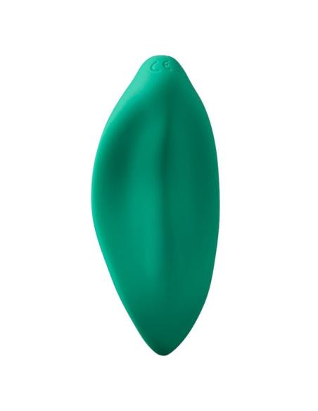 Romp - wave vibrador estimulador de clítoris forma ergonómica verde agua