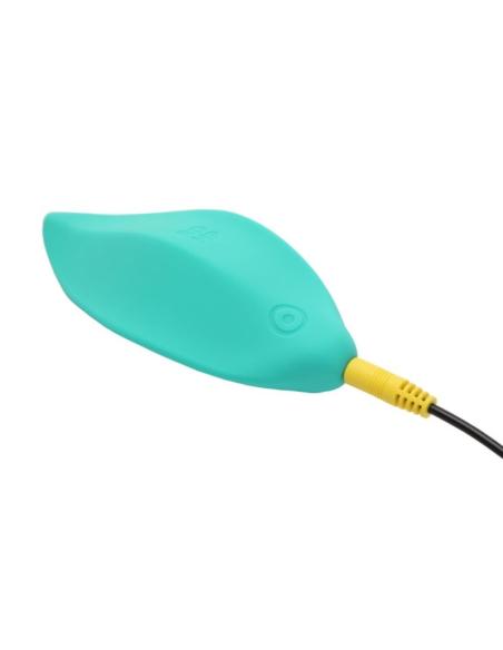 Romp - wave vibrador estimulador de clítoris forma ergonómica verde agua