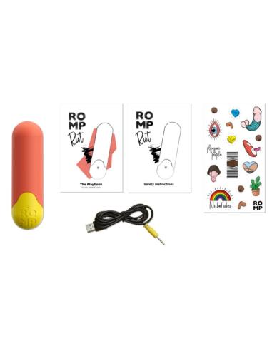 Romp - riot bala vibradora multifunción naranja + amarilla