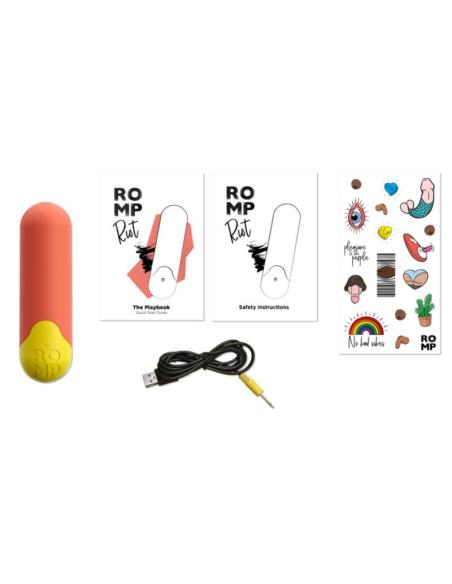 Romp - riot bala vibradora multifunción naranja + amarilla