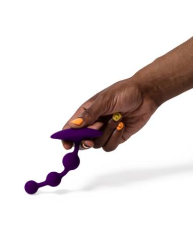 Romp - amp purple bolas anales flexibles de silicona 12,5 cm morado