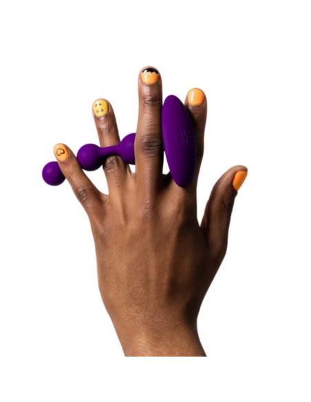 Romp - amp purple bolas anales flexibles de silicona 12,5 cm morado