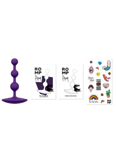 Romp - amp purple bolas anales flexibles de silicona 12,5 cm morado