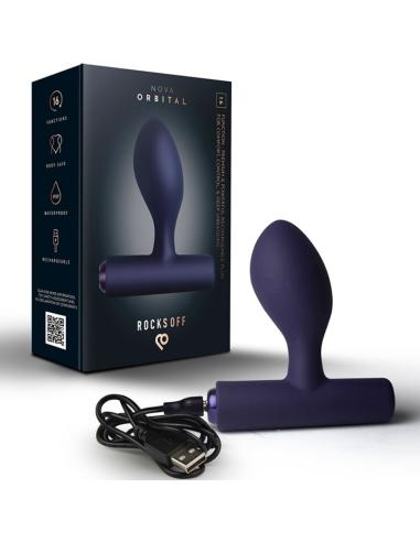 Rocks-off - nova orbital premium plug anal recargable 16 funciones azul