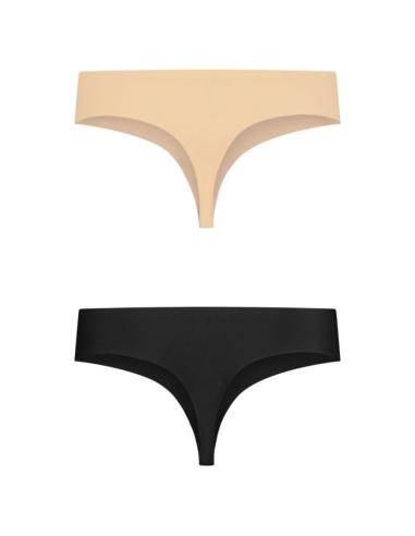Bye-bra - pack 2 tangas invisibles beige y negro talla s