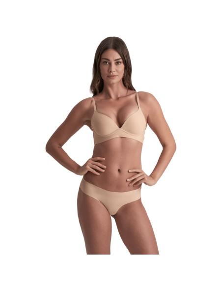 Bye-bra - pack 2 tangas invisibles beige y negro talla s