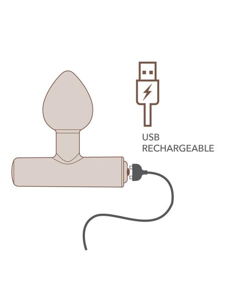 Rocks-off - nova astryx premium plug anal recargable 16 funciones negro