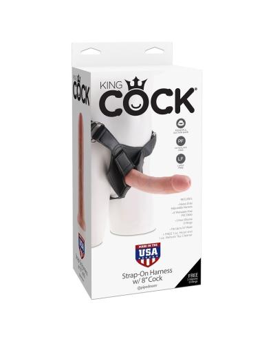 King cock - harness con pene realístico natural 20.3 cm