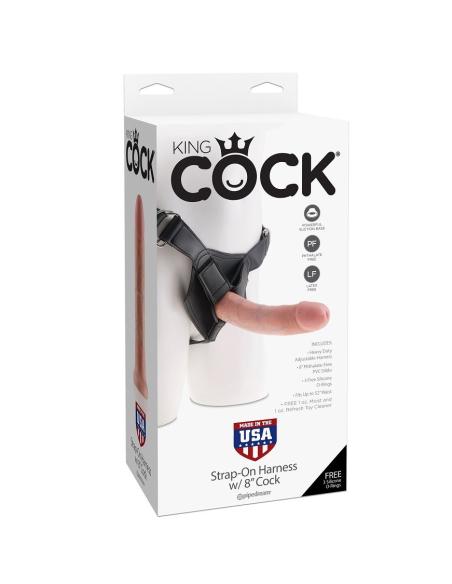 King cock - harness con pene realístico natural 20.3 cm