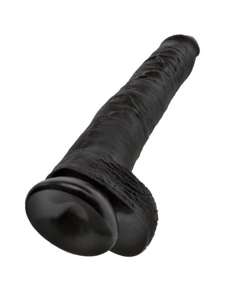 King cock - pene realístico con testículos 30.5 cm negro