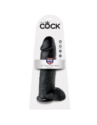 King cock - pene realistico negro 30.48 cm
