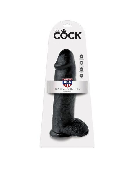 King cock - pene realistico negro 30.48 cm