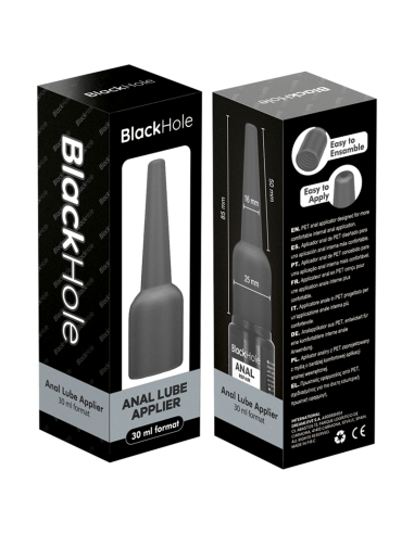 Black hole - aplicador de lubricante anal talla s 30 ml