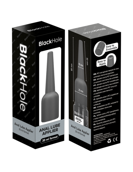 Black hole - aplicador de lubricante anal talla s 30 ml