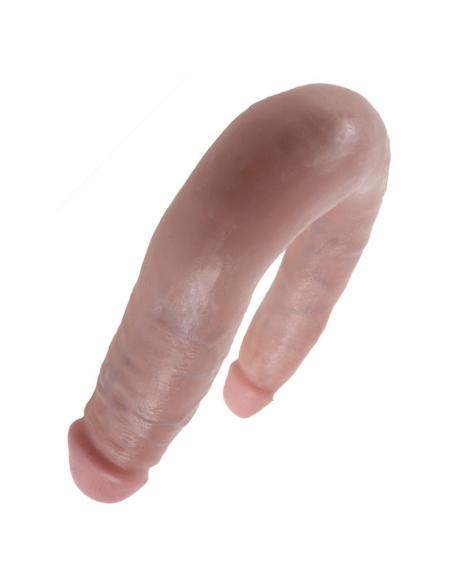 King cock - dildo doble penetración 12.7 cm natural