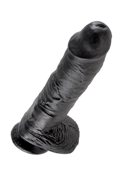 King cock - pene realistico negro 25.4 cm