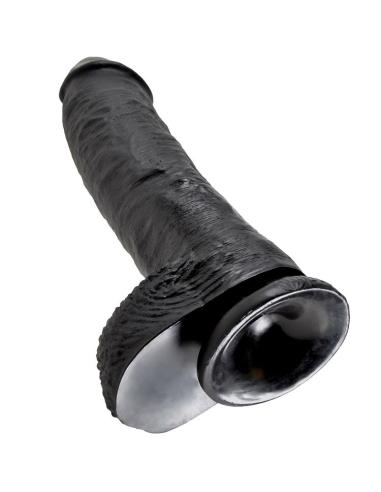 King cock - pene realistico negro 25.4 cm