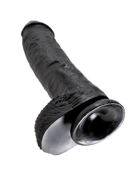 King cock - pene realistico negro 25.4 cm