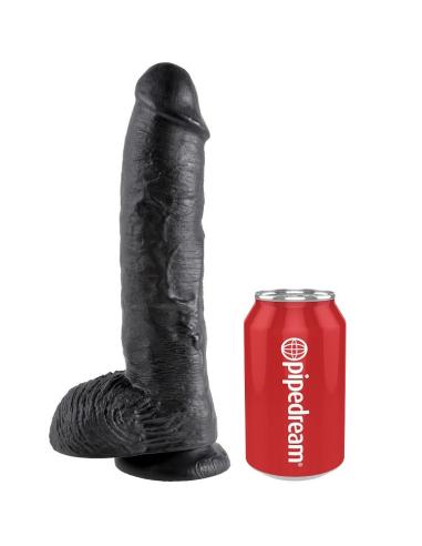 King cock - pene realistico negro 25.4 cm