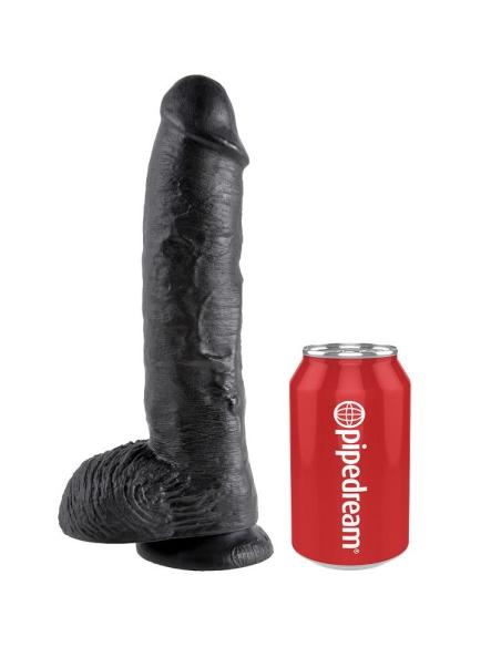 King cock - pene realistico negro 25.4 cm