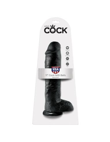 King cock - pene realistico negro 28 cm