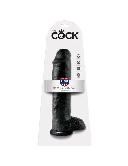 King cock - pene realistico negro 28 cm