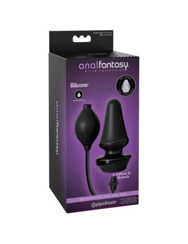 Plug anal hinchable de silicona recargable