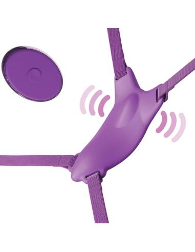 Fantasy for her - arnes mariposa vibrador, recargable & control remoto violeta