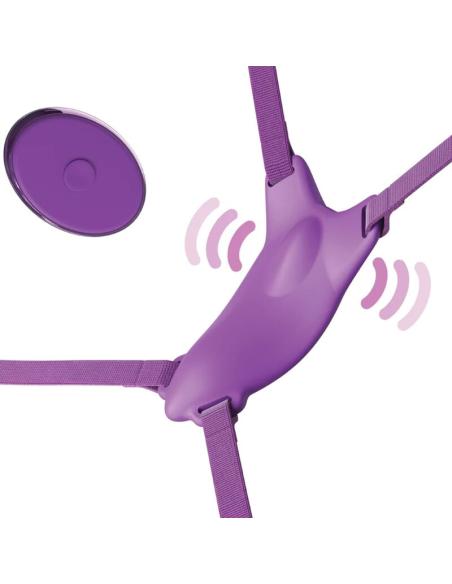 Fantasy for her - arnes mariposa vibrador, recargable & control remoto violeta