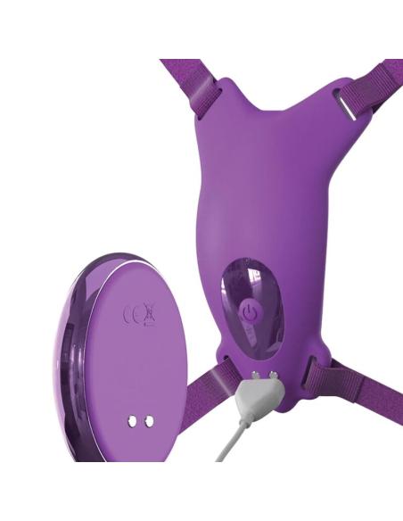 Fantasy for her - arnes mariposa vibrador, recargable & control remoto violeta
