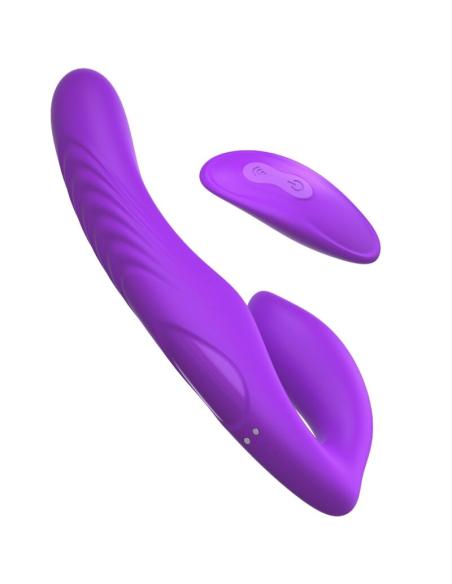 Fantasy for her - vibrador doble penetracion control remoto 9 niveles violeta