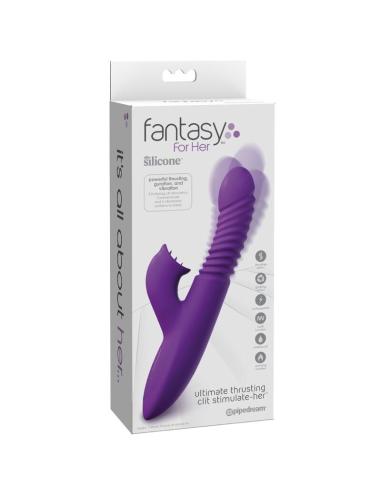 Fantasy for her - estimulador clitoris con funcion calor oscilacion y vibracion violeta