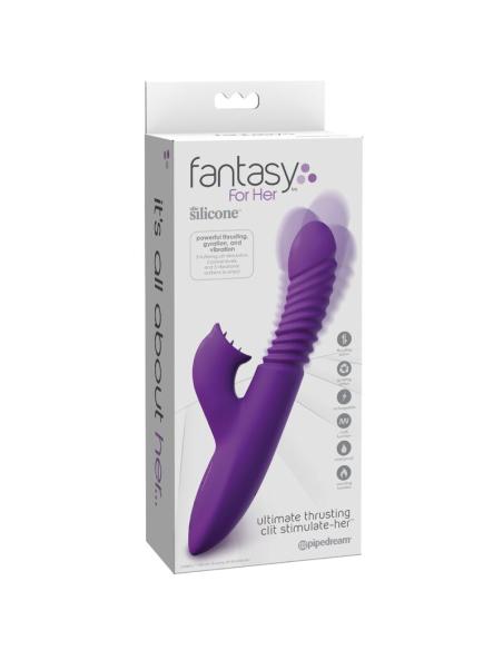 Fantasy for her - estimulador clitoris con funcion calor oscilacion y vibracion violeta