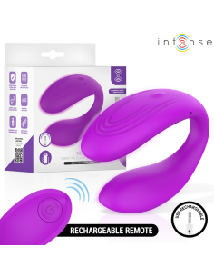 Intense - nora estimulador de pinza con vibración morado