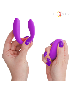 Intense - nora estimulador de pinza con vibración morado 2
