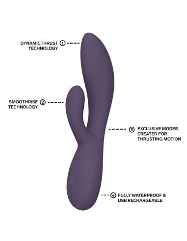 Lelo - ina thrust vibrador rabbit con empuje morado