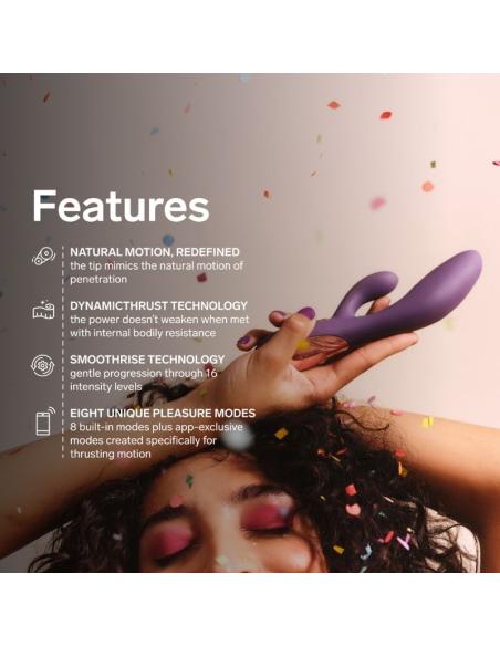 Lelo - ina thrust vibrador rabbit con empuje morado