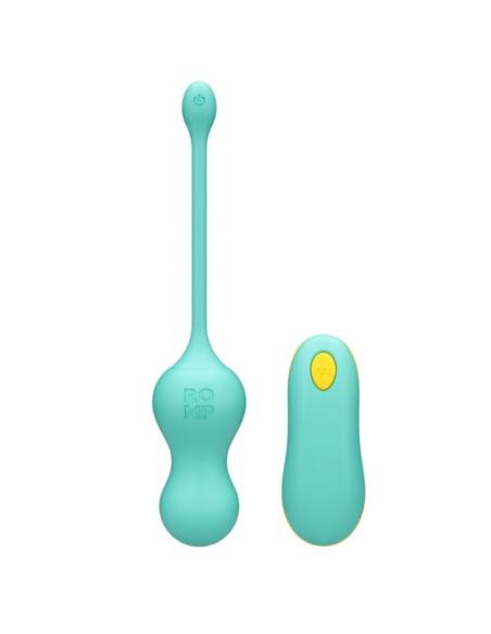 Romp - cello huevo vibrador multifunción turquesa control remoto