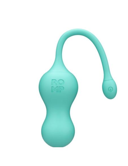Romp - cello huevo vibrador multifunción turquesa control remoto
