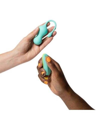Romp - cello huevo vibrador multifunción turquesa control remoto