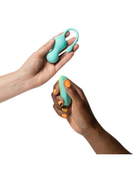 Romp - cello huevo vibrador multifunción turquesa control remoto