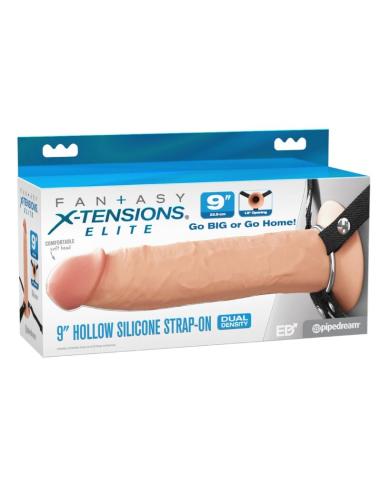 Fantasy x-tensions - arnés con dildo hueco realístico elite 24.1 cm