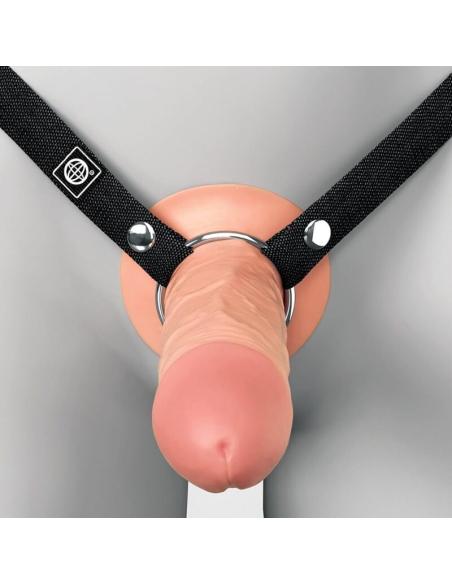 Fantasy x-tensions - arnés con dildo hueco realístico elite 12.7 cm