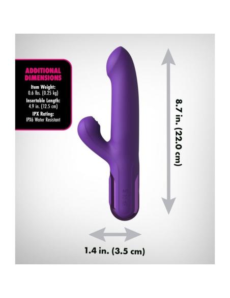 Fantasy for her - vibrador rabbit super sonix thruster morado