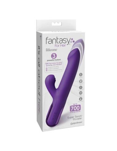Fantasy for her - vibrador rabbit super sonix thruster morado